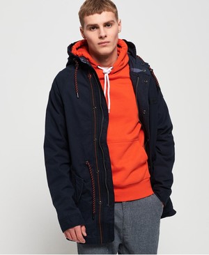 Superdry Aviator Rookie Parka Férfi Kabát Fekete | SXEPT7928